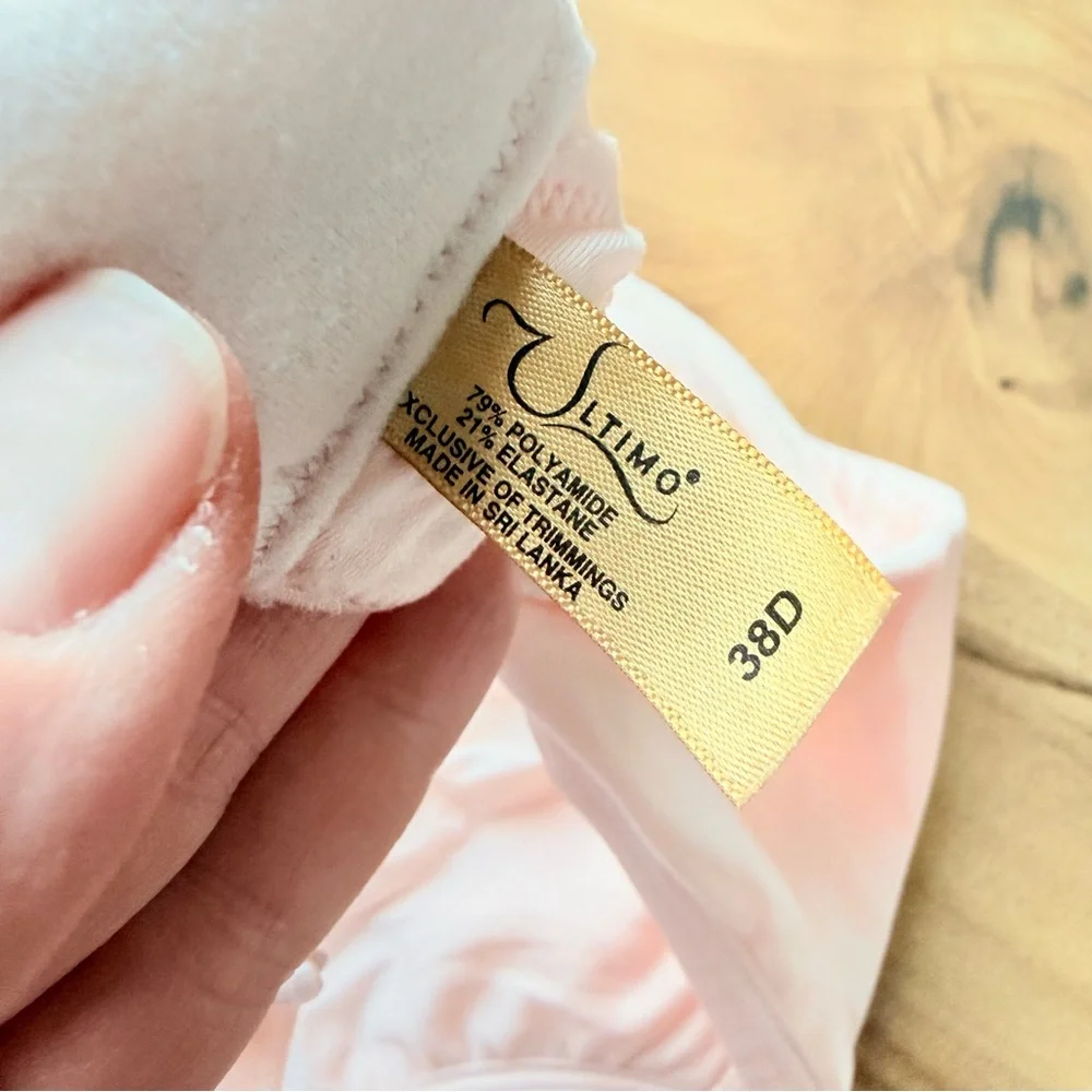 Amazon‎ Essentials Bra Set Size 38D Pink and Tan